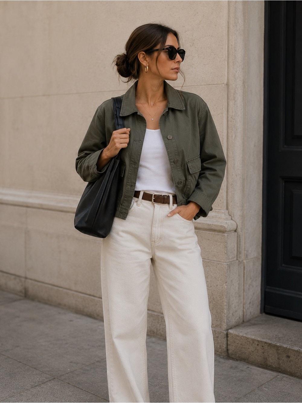 Gap Cotton Boxy Cropped Chore Jacket | Utility Coat | XL